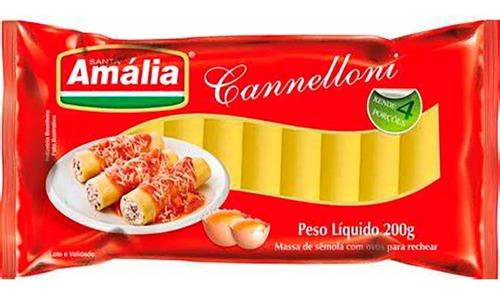 Macarrão Cannelloni Santa Amália 200g