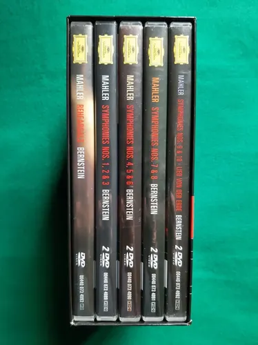 Box Dvd Leonard Bernstein , Mahler The Symphonies - 9 Discos