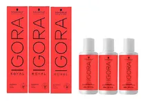 Comprar Kit Tinta Igora Royal 3un 6-77 + 3un Ox 20vol 60ml Tom Louro Claro Cobre Extra