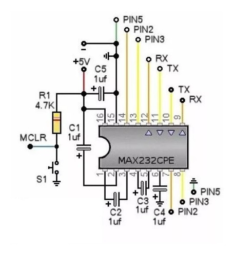 Controlador Max232cpe Max 232 Serial Rs232 Duinar Raspberry