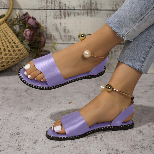 Zapatos Planos Cómodos Con Hebilla De Una Línea Para Primave