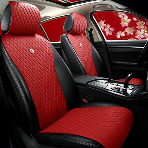 Red Rain Red Seat Covers Universal Leather Seat Cover Comfor