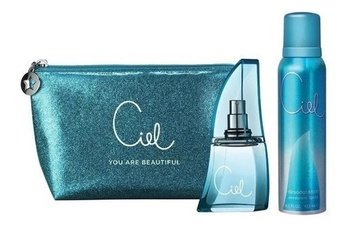 Perfume Mujer Ciel + Desodorante + Neceser Pack Estuche