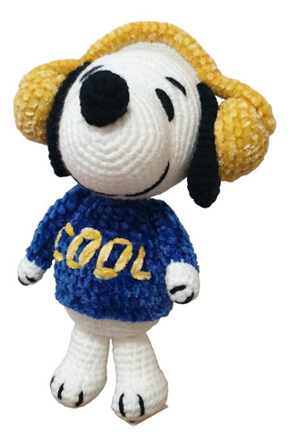 Peluche Snoopy 20 Cm, Amigurumi Tejido