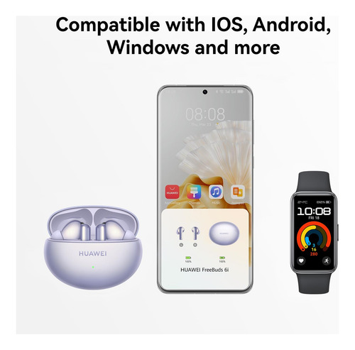 Fones De Ouvido Sem Fio Huawei Freebuds 6i Com Intelligent A