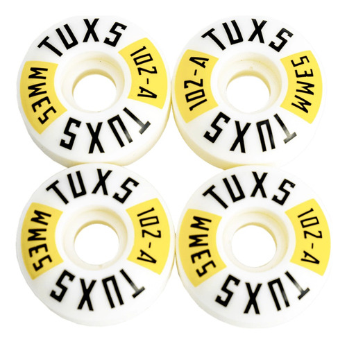 Ruedas Tuxs 53mm- 102a Super Duras Uretano Premium Round