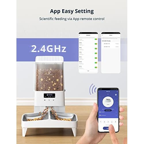 Dispensadores Automáticos De Comida Gatos, Wifi De 5l,...