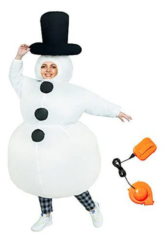 Disfraz Inflable De Santa Claus Y Muñeco De Nieve Para Adultos, Divertido Traje Hinchable Para Navidad Y Halloween.