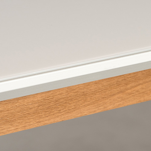 Mesa De Jantar 6 Lugares 1,60m Tampo Mdf E Vidro Pés Wt