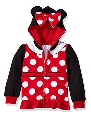 Disfraz De Minnie Mouse Para Niñas De Disney, Sudadera Con 