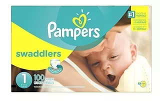 Pampers Pañales Recién Nacidos Swaddlers, Tamaño 1, 100 Cond