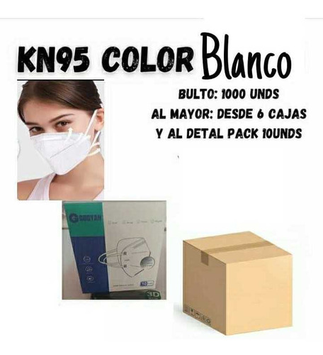 Tapabocas Kn95 Blancos Oferta ** Al Gran Mayor** 