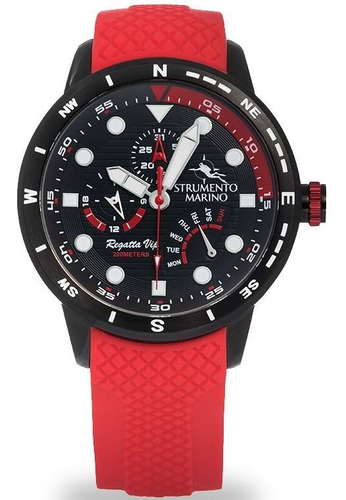 Reloj Strumento Marino Caballero Negra 128sbknrrs