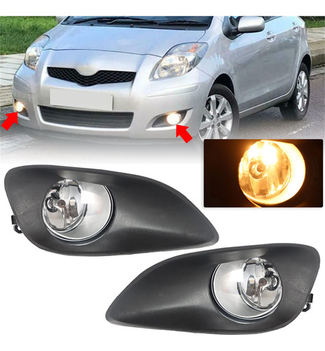 1 Par Luz Antiniebla Kit Marco Repuesto Para Toyota Yaris