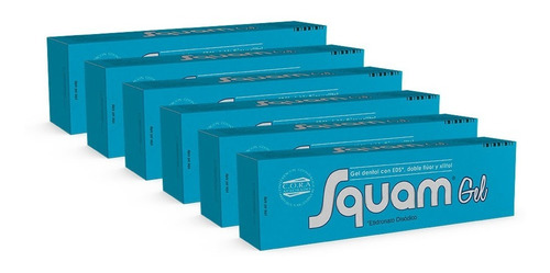 Squam 6 Cremas Dentales Gel X 105 Grs