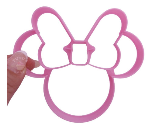 Cortante Minnie Mouse 10cm Galleta Fondant Repostería 
