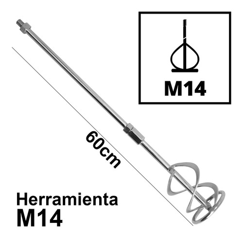 Imagen 6 de 10 de Mezclador Cemento Pintura Te-mx 18 Einhell + Kit Bat 2.5 Amp