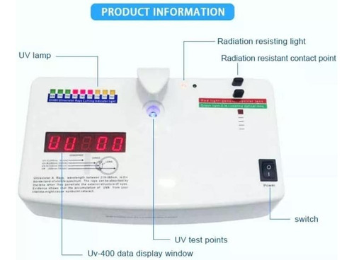 Máquina De Prueba Óptica Uv400 Probador De Lentes Uv