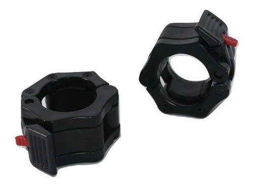 Imagen 2 de 4 de Tope Barra Olimpica Plástico Collar Para Barra 50 Mm Por Par
