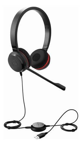 Headset Jabra Evolve 30 Ii Duo Usb 5399-829-309 Color Negro