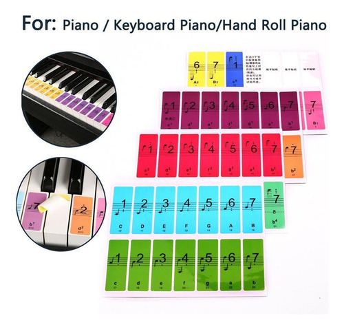 Pegatinas De Piano Pegatinas De Colores Reemplazo De Piano
