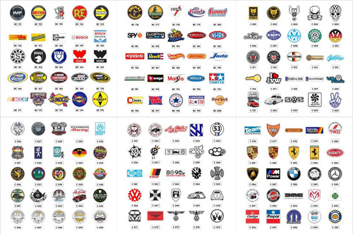 Adesivos Retro Antigos Vintage Automotivos Diversos (15un)