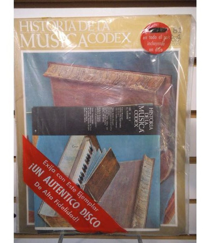 Imagen 1 de 1 de Historia De La Musica Codex 81 Fasiculo Y Disco Lp Acetato