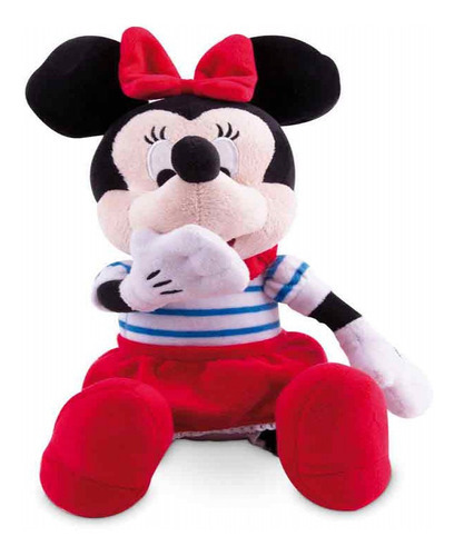 Pelucia Disney Minnie Manda Beijo Kiss Kiss 33cm Multikids