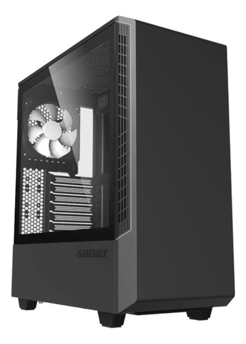 Armário Argb Atx de vidro temperado Munfrost Panda Rgb, cor preta