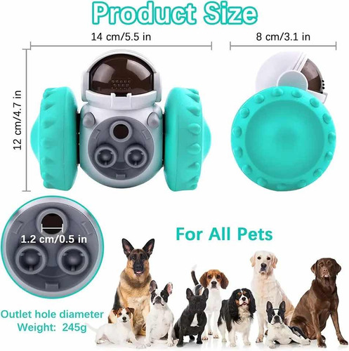 Vaso Interactivo Para Perro Alimentador Lento
