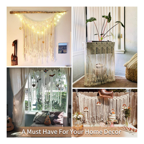 Gute Colgante Pared Macrame Tejido Para Colgar Telon Fondo X