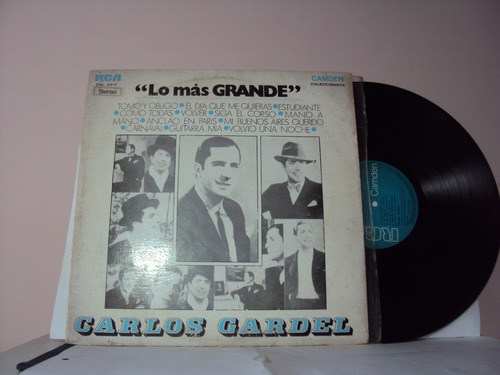 Vinilo Lp 157  Lo Mas Grandes Carlos Gardel