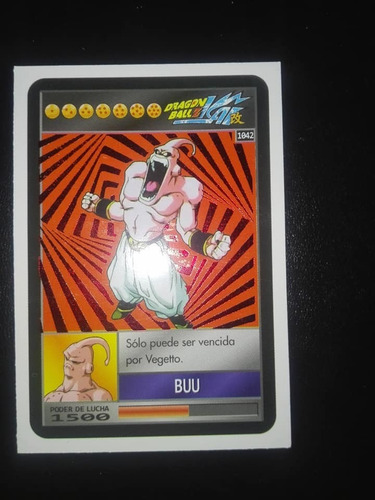  Carta Brillante Dragon Ball Kai 1042 Rojo