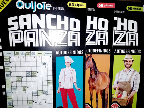 Quijote Sancho Panza Autodefinidos X 7 Revistas, 64pg