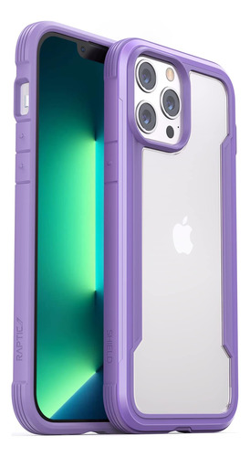 Funda Raptic P/iPhone 13 Pro Marco Aluminio/purpura