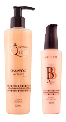 Imagem 1 de 1 de Kit  Aneethun Queen Shampoo230ml E Queen Balm140ml  Cabelos