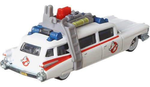 Cochecitos Hot Wheels Premium Ghostbusters Ecto-1, color blanco