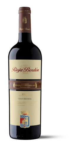 Vino Tinto Español Rioja Bordón Gran Re - mL a $240