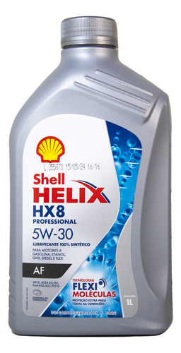 Óleo De Motor Shell Helix Hx8 Professional 5w30 Af Ford