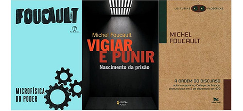 Kit 3 Livros Microfísica Do Poder + Vigiar E Punir + A Ordem