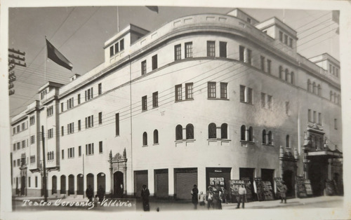 Antigua Foto Postal Teatro Cervantes Valdivia 1940