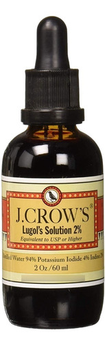 Solución De Yodo 2 % De Lugol J.crow's®, 2 Onzas ,
