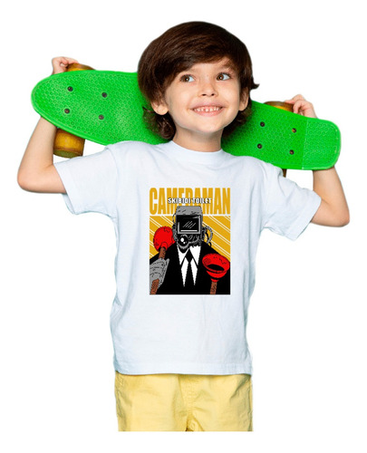 Remera Niños Nuevo Diseño  Skibidi Toilet - Cameraman