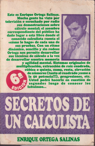 Secretos De Un Calculista Enrique Ortega Salinas