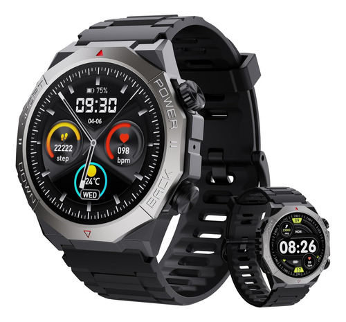 Reloj Inteligente Cillso Military S10 De 1,39 Pulgadas Con Frecuencia Cardíaca Ip68 Android