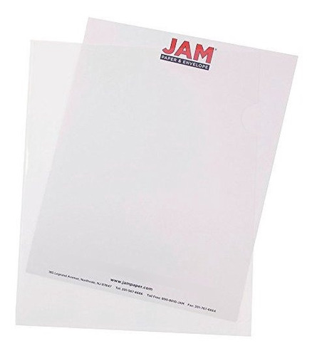 Mangas Jam Papel Plástico - 9  X 11 1-2  - Claro - 12 - Pack