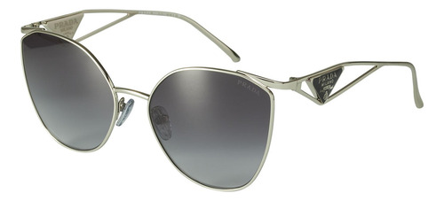 Prada Spr 50zs 1bc-09s Irregular Silver Gray (Usado)