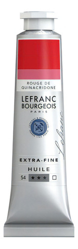Tinta Óleo Lefranc Extra Fine 40ml S4 384 Quinacridone Red