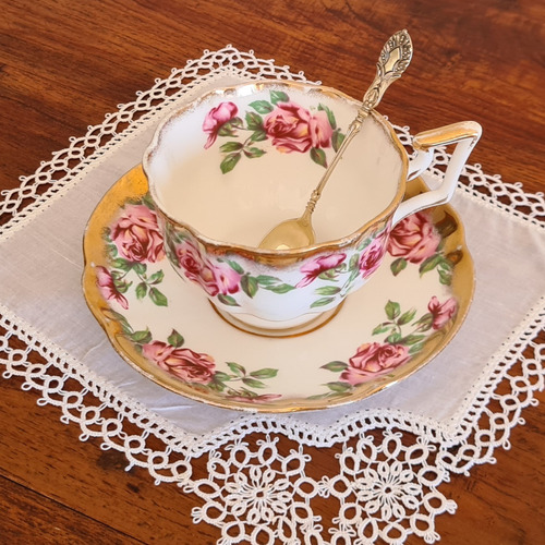 Taza De Té Porcelana Inglesa Salisbury De Colección!!!