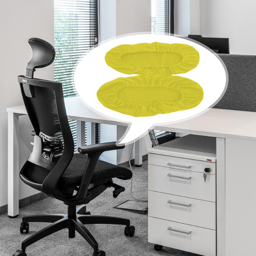 2 X 2 Fundas Elásticas Para Brazos De Silla De Amarillo